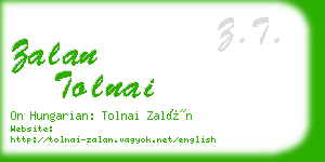 zalan tolnai business card
